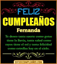Frases de Cumpleaños Fernanda